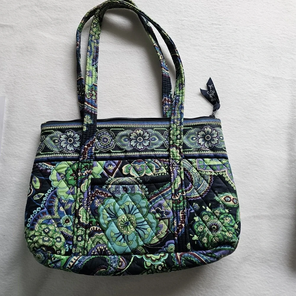 Vera Bradley Blue Rhapsody, Retired, Double Shoulder Strap Handbag
